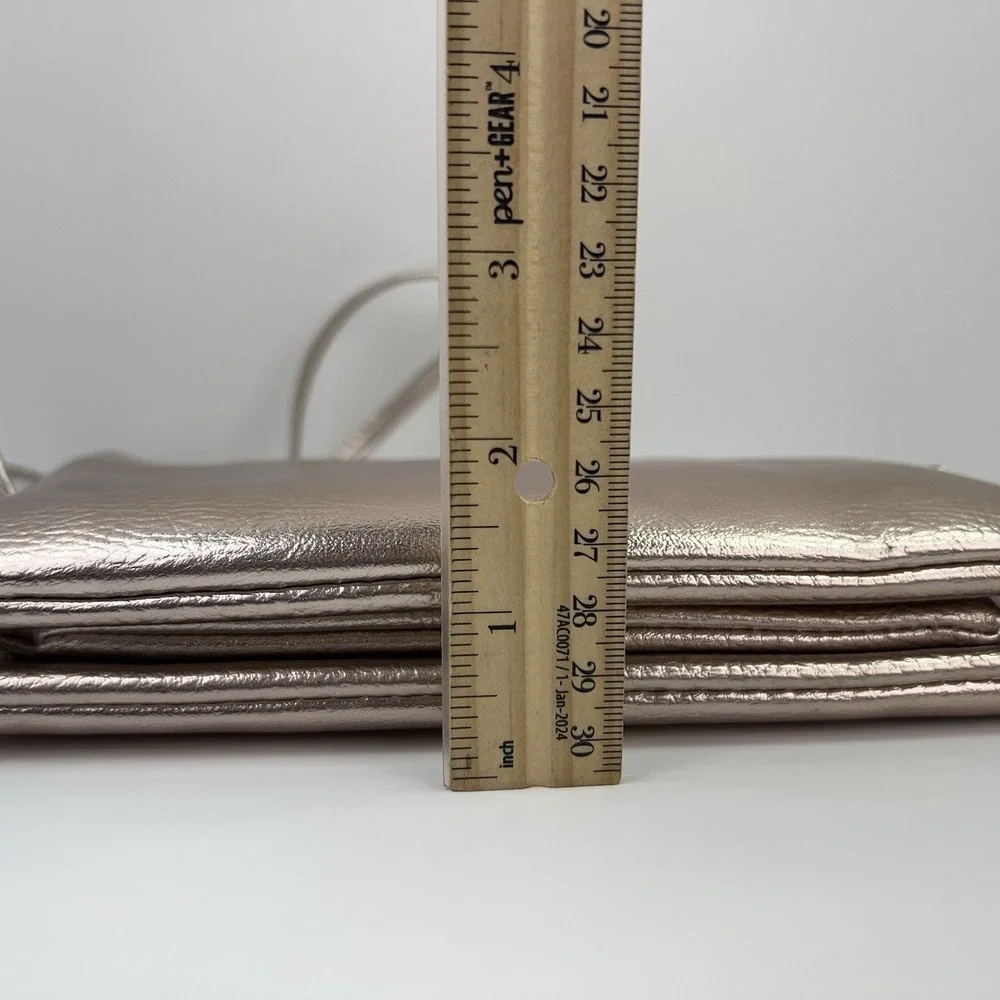 Stone Mountain Crossbody Wallet Bag Faux Leather Purse With Coin Purse Rose Gold